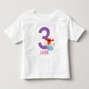 Sesame Street Elmo Girl's Birthday Toddler T-Shirt