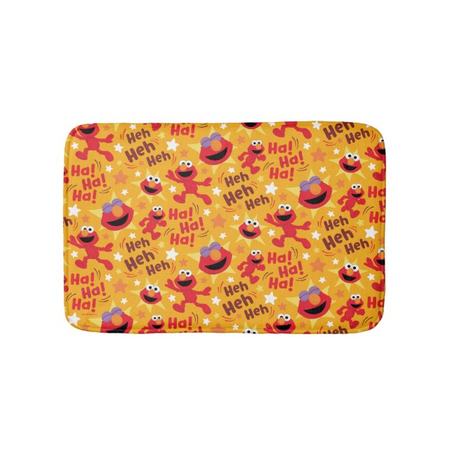 Sesame Street | Elmo Ha! Ha! Ha! Pattern Bath Mat (Front)