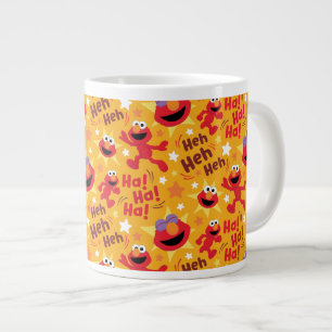 Sesame Street Elmo Ha! Ha! Ha! Pattern Large Coffee Mug