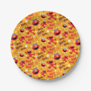 Sesame Street   Elmo Ha! Ha! Ha! Pattern Paper Plate