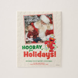Sesame Street   Elmo Holiday with Photo Jigsaw Puzzle