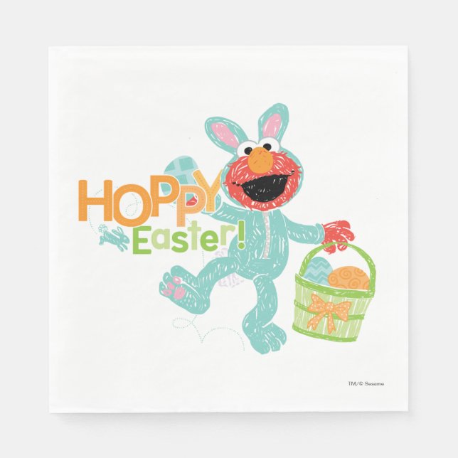 Sesame Street - Elmo | Hoppy Easter Napkin (Front)