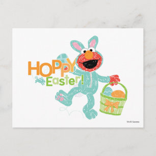 Sesame Street - Elmo   Hoppy Easter Postcard