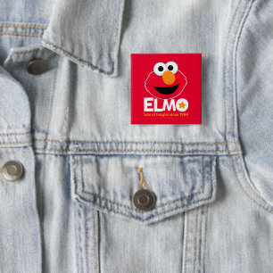 Sesame Street Elmo Lots of Laughs Since 1984 15 Cm Square Badge