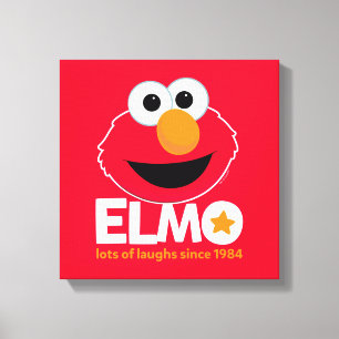 Sesame Street Elmo Lots of Laughs Since 1984 Canvas Print