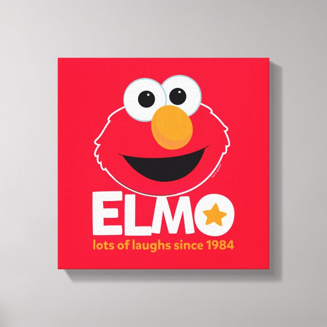 Sesame Street | Elmo Lots of Laughs Since 1984 Canvas Print (Front)