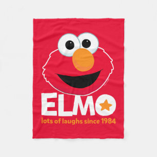 Sesame Street   Elmo Lots of Laughs Since 1984 Fleece Blanket