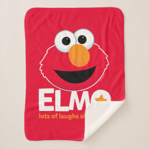 Sesame Street   Elmo Lots of Laughs Since 1984 Sherpa Blanket