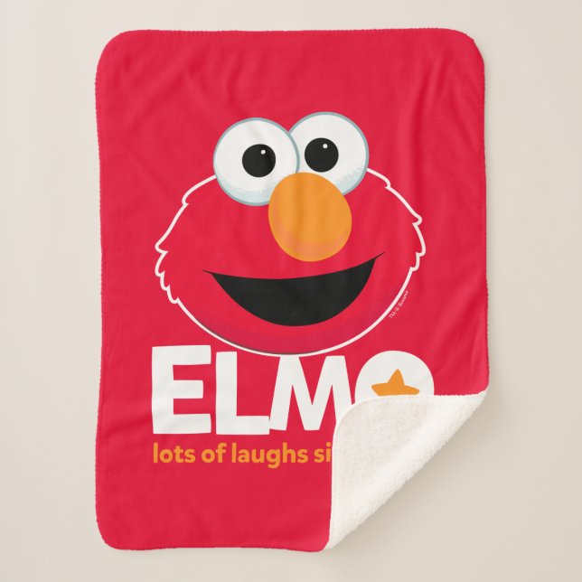 Sesame Street | Elmo Lots of Laughs Since 1984 Sherpa Blanket (Front)