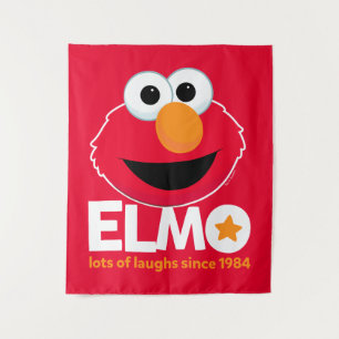 Sesame Street Elmo Lots of Laughs Since 1984 Tapestry