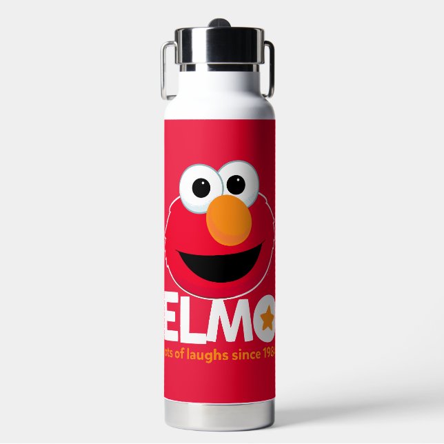 Sesame Street | Elmo Lots of Laughs Since 1984 Water Bottle (Front)