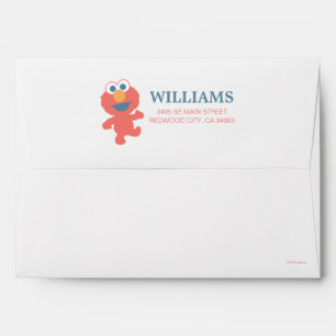 Sesame Street Elmo Pink Striped Envelope