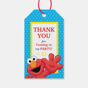Sesame Street Elmo - Polka Dot & Stars Birthday Gift Tags
