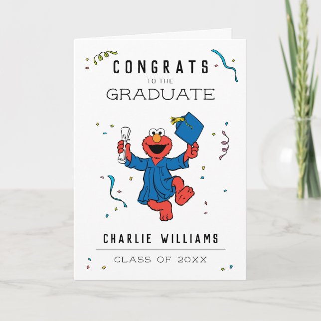 Sesame Street | Elmo Preschool Graduate  Card (Front)