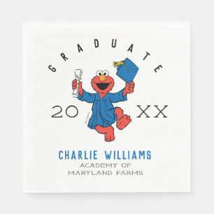 Sesame Street   Elmo Preschool Graduate Napkin