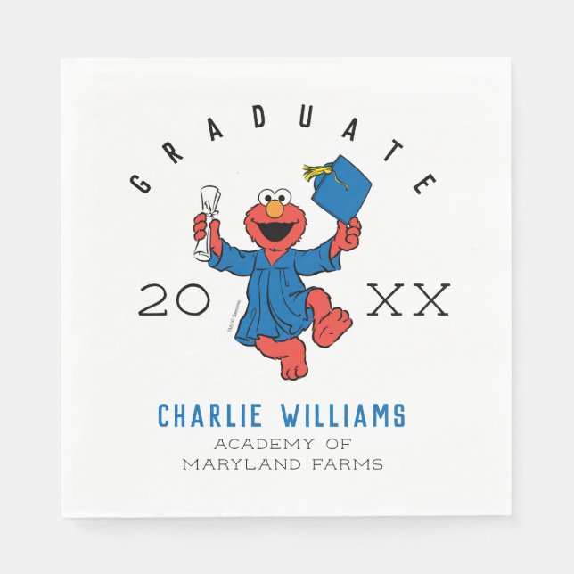 Sesame Street | Elmo Preschool Graduate Napkin (Front)