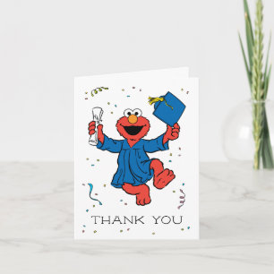 Sesame Street Elmo Preschool Graduate Thank You Card