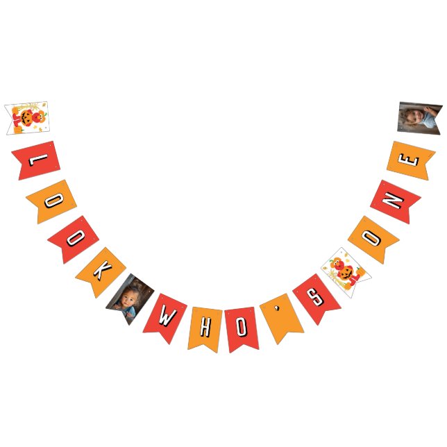 Sesame Street - Elmo | Pumpkin First Birthday Bunting (All)