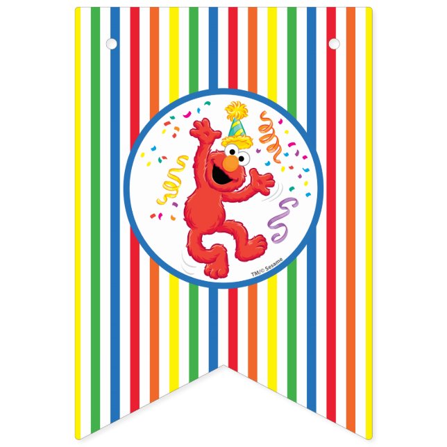 Sesame Street | Elmo - Rainbow Birthday Bunting (First Flag)
