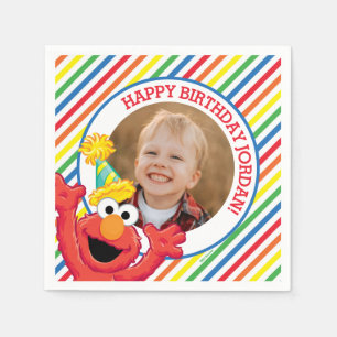 Sesame Street Elmo - Rainbow Birthday Napkin