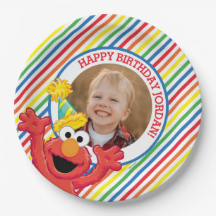 Sesame Street Elmo - Rainbow Birthday Paper Plate