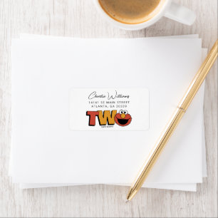 Sesame Street   Elmo - Second Birthday Label