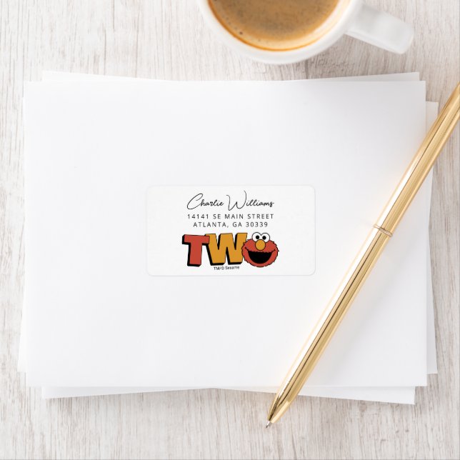 Sesame Street | Elmo - Second Birthday Label (Insitu)