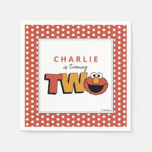 Sesame Street Elmo - Second Birthday Napkins
