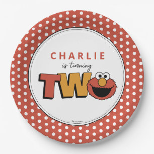 Sesame Street Elmo - Second Birthday Paper Plate