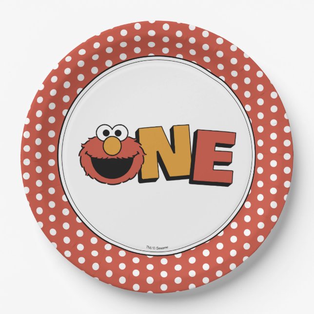 Sesame Street | Elmo - Second Birthday Paper Plate (Front)