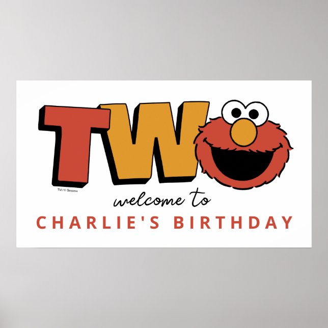 Sesame Street | Elmo - Second Birthday Poster (Front)