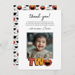Sesame Street   Elmo - Second Birthday Thank You C