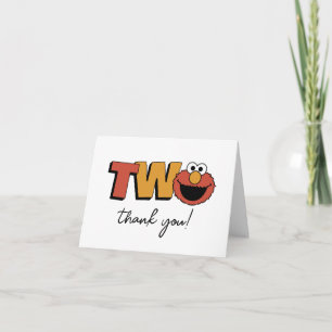 Sesame Street   Elmo - Second Birthday Thank You C
