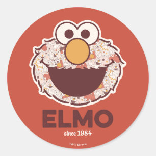 Sesame Street Elmo Since 1984 Classic Round Sticker