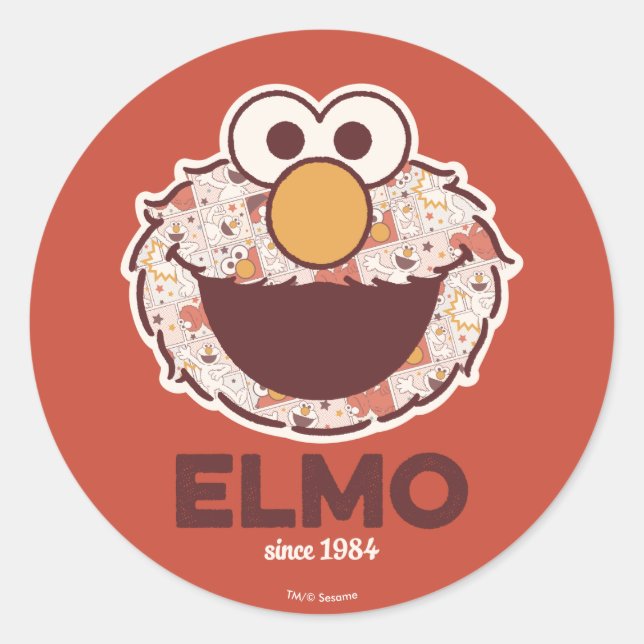 Sesame Street | Elmo Since 1984 Classic Round Sticker (Front)