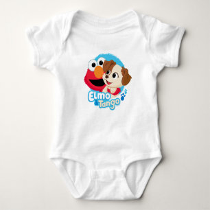 Sesame Street   Elmo & Tango Badge Baby Bodysuit