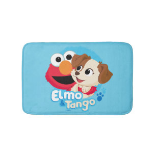 Sesame Street Elmo & Tango Badge Bath Mat