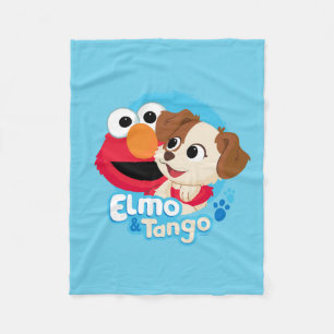 Sesame Street Elmo & Tango Badge Fleece Blanket