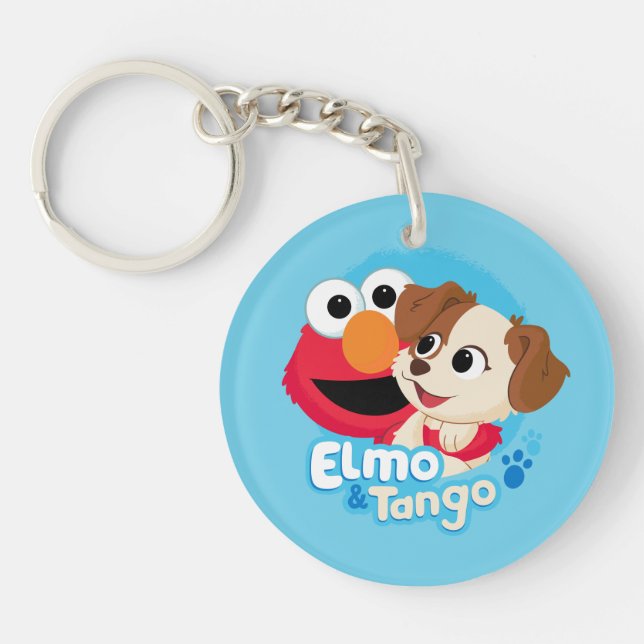Sesame Street | Elmo & Tango Badge Key Ring (Front)