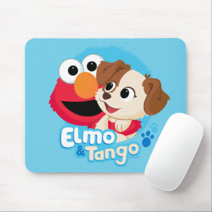 Sesame Street   Elmo & Tango Badge Mouse Mat
