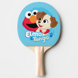 Sesame Street Elmo & Tango Badge Ping Pong Paddle