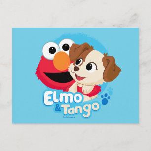 Sesame Street   Elmo & Tango Badge Postcard