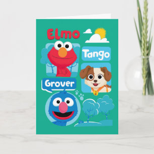Sesame Street Elmo, Tango, & Grover Park Graphic Card