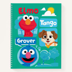 Sesame Street Elmo, Tango, & Grover Park Graphic Notebook