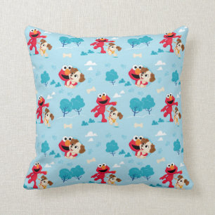 Sesame Street Elmo & Tango Pattern Cushion