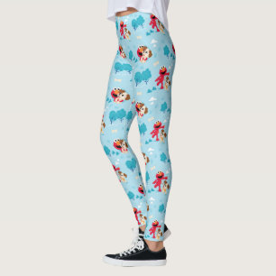 Sesame Street Elmo & Tango Pattern Leggings