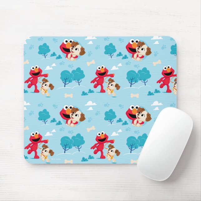 Sesame Street | Elmo & Tango Pattern Mouse Mat (With Mouse)