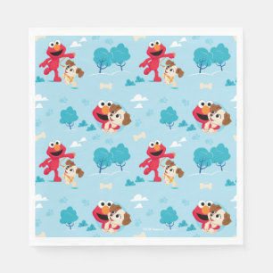 Sesame Street   Elmo & Tango Pattern Napkin