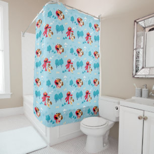 Sesame Street   Elmo & Tango Pattern Shower Curtain
