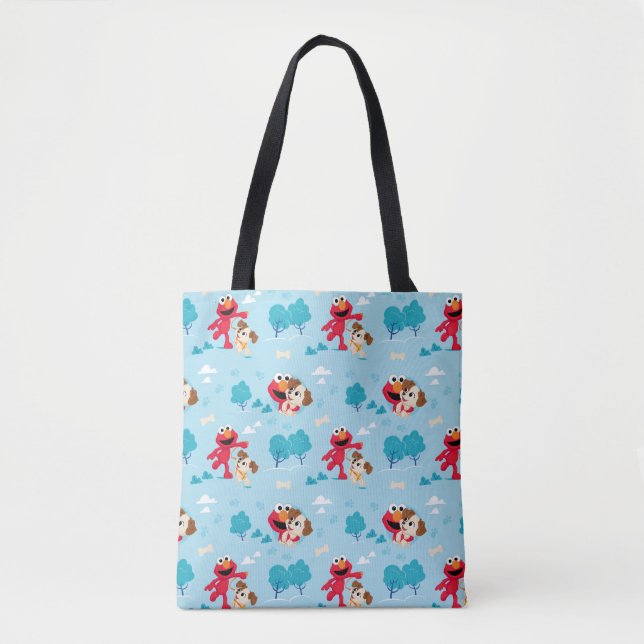 Sesame Street | Elmo & Tango Pattern Tote Bag (Front)